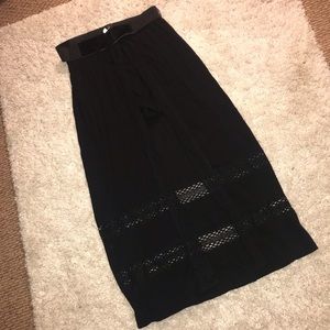 Boho Layered Maxi Skirt with Belt